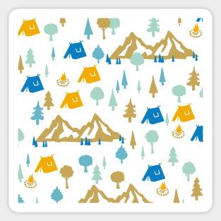 Summer Forest Camping Sticker